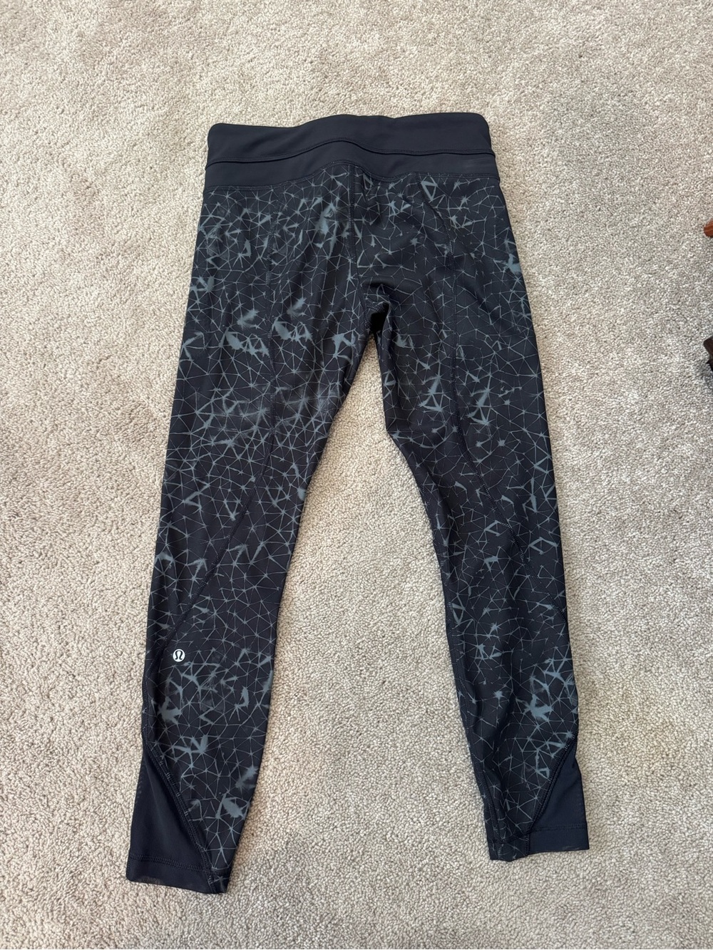 Lululemon Black Geometric Print Leggings